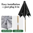 thumbnail image 6 of Ouuluon Plant Umbrellas for Outdoor Plants, Mini UV Protection Plant Umbrella, 14x11in Umbrella with Ground Stake for Potted Plants Balcony Garden, 6 of 7