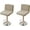 Khaki, variant on XUELC Stretch Bar Stool Covers with Backrest - Washable Square Swivel Seat Slipcovers for Counter Height Barstools, Mid-Low Back Chair Protectors for Home, Pub, Coffee Shop