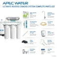 thumbnail image 6 of APEC Water Systems Top Tier UV Ultra-Violet Sterilizer 75 GPD 6-Stage Ultra Safe Reverse Osmosis Drinking Water Filter System (Essence ROES-UV75-SS), 6 of 10