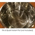 thumbnail image 4 of Hamilton Housewares Round Stainless Steel Cooking & Cooling Wire Rack - Great Insert for Air Fryers, Instant Pots, Pressure Cookers, Stock Pots & More - Great for Canning Jars(7.875" Diam, 1" Height), 4 of 13