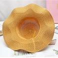thumbnail image 5 of BYHONG Womens Summer Dress Hat Wide Leaf Flower Bridal Shower Hat Sun Hats Beach Hat Sun Hats Yellow, 5 of 8