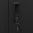 thumbnail image 5 of vidaXL Locker Cabinet Black 38x45x180 cm Steel, 5 of 5