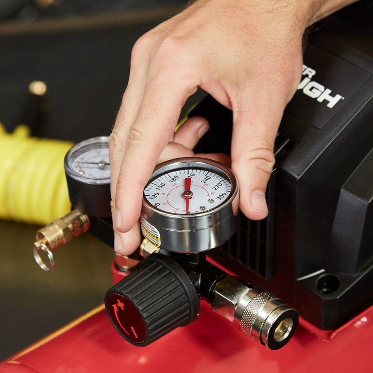 Hyper Tough 300 PSI 2 Inch Pressure Gauge with Adapter - Walmart.com