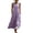 Purple, variant on QIYAGBSA Sleeveless Maxi Dress for Women, Loose Fit Round Neck with Pockets for Summer Vacation