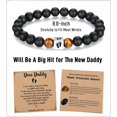 thumbnail image 4 of First Father's Day Gifts for New Dads, First Time Dad Gifts, New Dads to be, Dads to be Bracelets Birthday Gifts Easter Gifts, 4 of 5