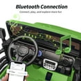 thumbnail image 3 of Hikiddo 2-Seater Ride on Car Truck, 24V 4WD Ride on Toy Electric Car for Kids Boys w/Remote, Bluetooth - Green, 3 of 10