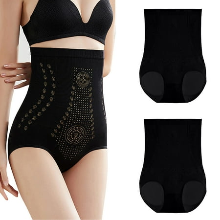 

Apepal Women s Negative Ion High-Waisted Abdominal Underwear Cotton Waist Waist Buttocks Tummy Stomach And Body Shaping Pants