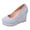 Light Blue, variant on Platform Wedge High Heels Dressy Shoes for Women 2026 Spring Fall Fashion Casual Solid Color Suede Pointed Closed Toe Chunky Heeled Slip on Dress Pumps Business Office Footwear Red Size 7.5