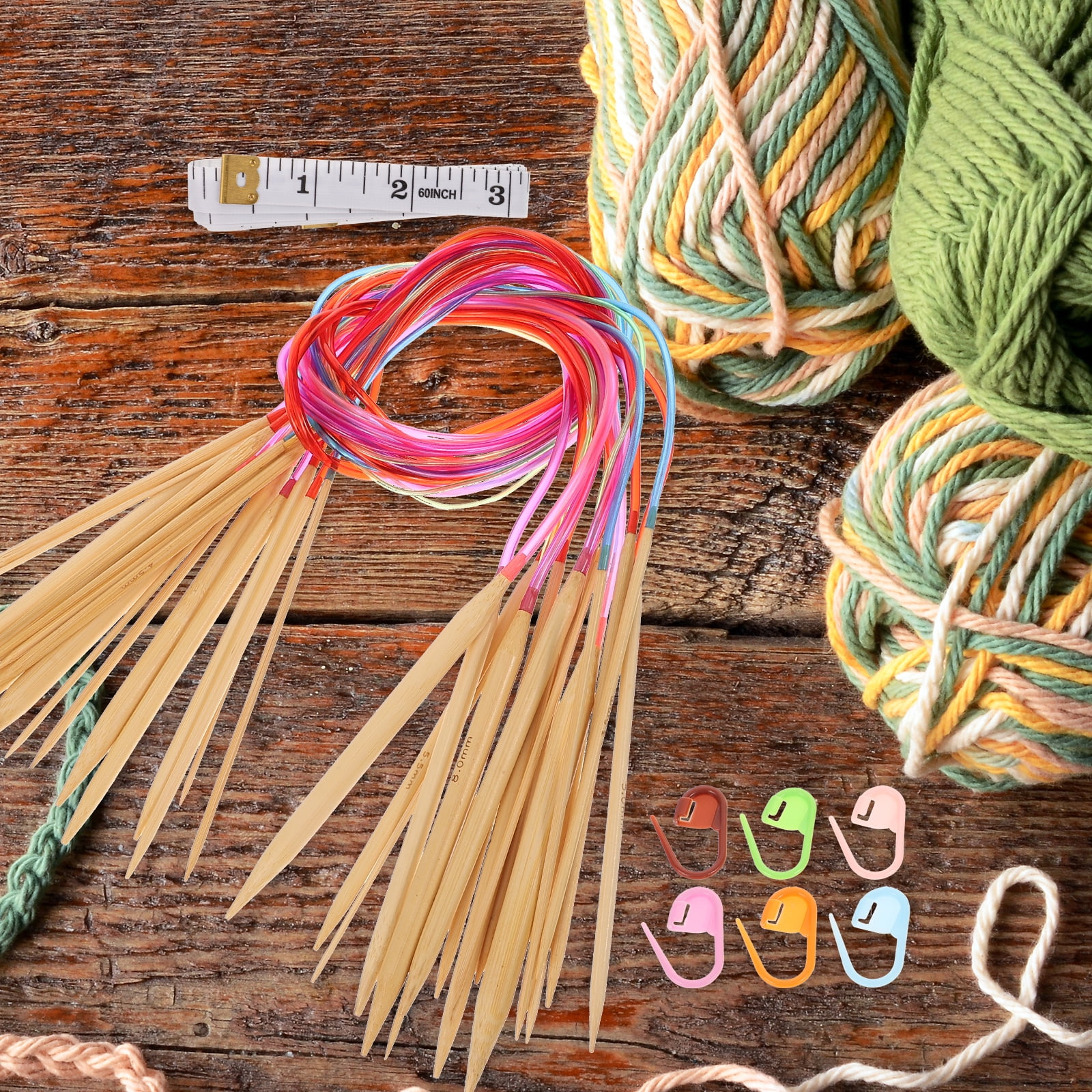 1 Set of Ergonomic Crochet Hooks Multi-function Crochet Hooks Set Handmade Knitting Accessories