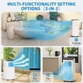 thumbnail image 4 of 3-in-1 Portable Air Conditioner 8000 BTU,Cooling,Dehumidifier&Fan,Quiet,Auto Evaporation,Remote,24H Timer, 4 of 6