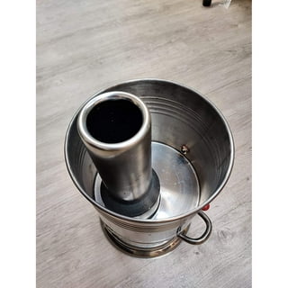 APL Electric Samovar Russian Persian Turkish Tea Maker Water Kettle  Stainless Steel Ceramic Porcelain Teapot 5+1=6 Liter 110V 1000W Auto Shut  Off