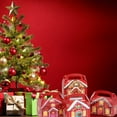 thumbnail image 2 of 20pcs Christmas House Gift Box Kraft Paper Packaging Boxes Cake Candy Storage Boxes Xmas Party Favors Boxes, 2 of 7