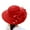 009_Red, variant on Fascinators Hats for Women Elegant Organza Flower Wedding Dress Hat Wide Brim Trendy Tea Party Hat Red