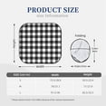 thumbnail image 3 of Haiem Black White Plaid Car Windshield Sun Shade (2 Pieces) Foldable Windshield Sun Shade Car Accessories for Truck SUV Pickup-Large, 3 of 7