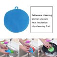 thumbnail image 3 of VONKY Multi-functional Dishwashing Brush Non Stick Kitchen Scrubber Tableware Dish Cleaning Tool Round, 3 of 7
