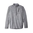 thumbnail image 1 of Terramar Men's Thermawool Merino Wool Half Zip Pullover Jacket, Light Heather Grey, XX-Large (50"-52"), 1 of 10