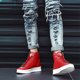 thumbnail image 5 of Zapatillas casuales para hombre de cuero PU resistente al desgaste para viajes al aire libre (40) Rojo DQrwqpou Tenis De Mujer Tenis De Hombre, 5 of 8
