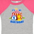 thumbnail image 4 of Inktastic Its My Birthday Circus Tent with Lion 1 Year Old Boys or Girls Baby Bodysuit, 4 of 5