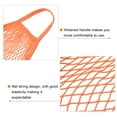 thumbnail image 4 of Uxcell Cotton Mesh Bag, 15x13.8" Reusable Mesh Net String Grocery Bags Organizer Orange, 4 of 6