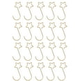 thumbnail image 2 of 20Pcs Christmas Wreath Hanger, 2" Colorful Metal Star Hooks for Front Door, Reusable Christmas Ornament Star Shaped Hangers for Christmas Tree Ornaments Decorations, 2 of 7