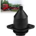 thumbnail image 3 of KIMISS Trailer Socket,24V 7 Pin Die Cast Heavy Duty Trailer Socket Connector Adapter Round Socket Adapter Plug for Car, 3 of 5