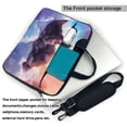 thumbnail image 2 of Lsque Colorful Cloud Sleeping Cat Pattern Laptop Bag – Portable & Slim Single-Shoulder Computer Case with Adjustable Strap, Protective, Lightweight for 13”/14”/15.6” Laptops, 2 of 6