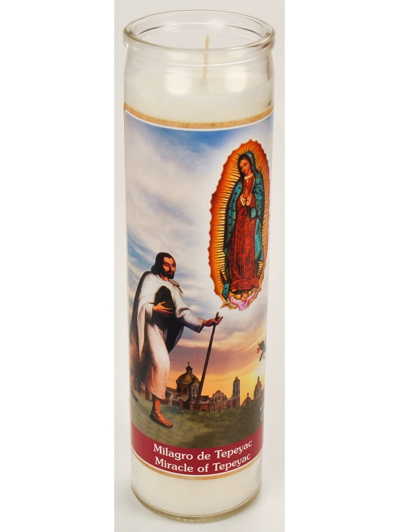 Milagro De Tepeyac Prayer Candle - Wax 8 Inch - Walmart.com