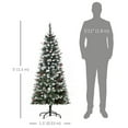 thumbnail image 3 of HOMCOM Arbre de Noël en Flocage avec Baies Rouges, Pommes de Pin, Vert, 3 of 10