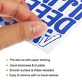 thumbnail image 4 of Uxcell Vinyl Self Adhesive Letter Number Sticker Decal Kit, Blue 126 Piece 10 Sheets, 4 of 5