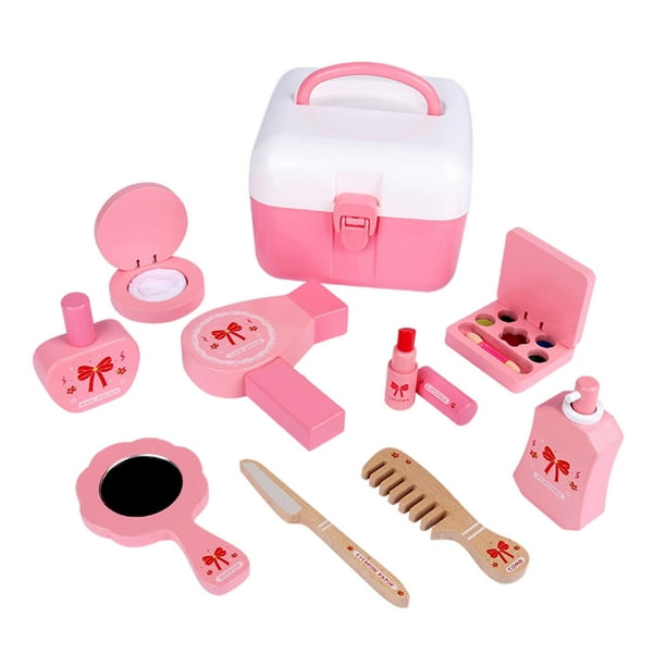 Kit de maquillage pour enfants 10 pièces avec étui à cosmétiques pour  cadeaux de Noël pour filles 