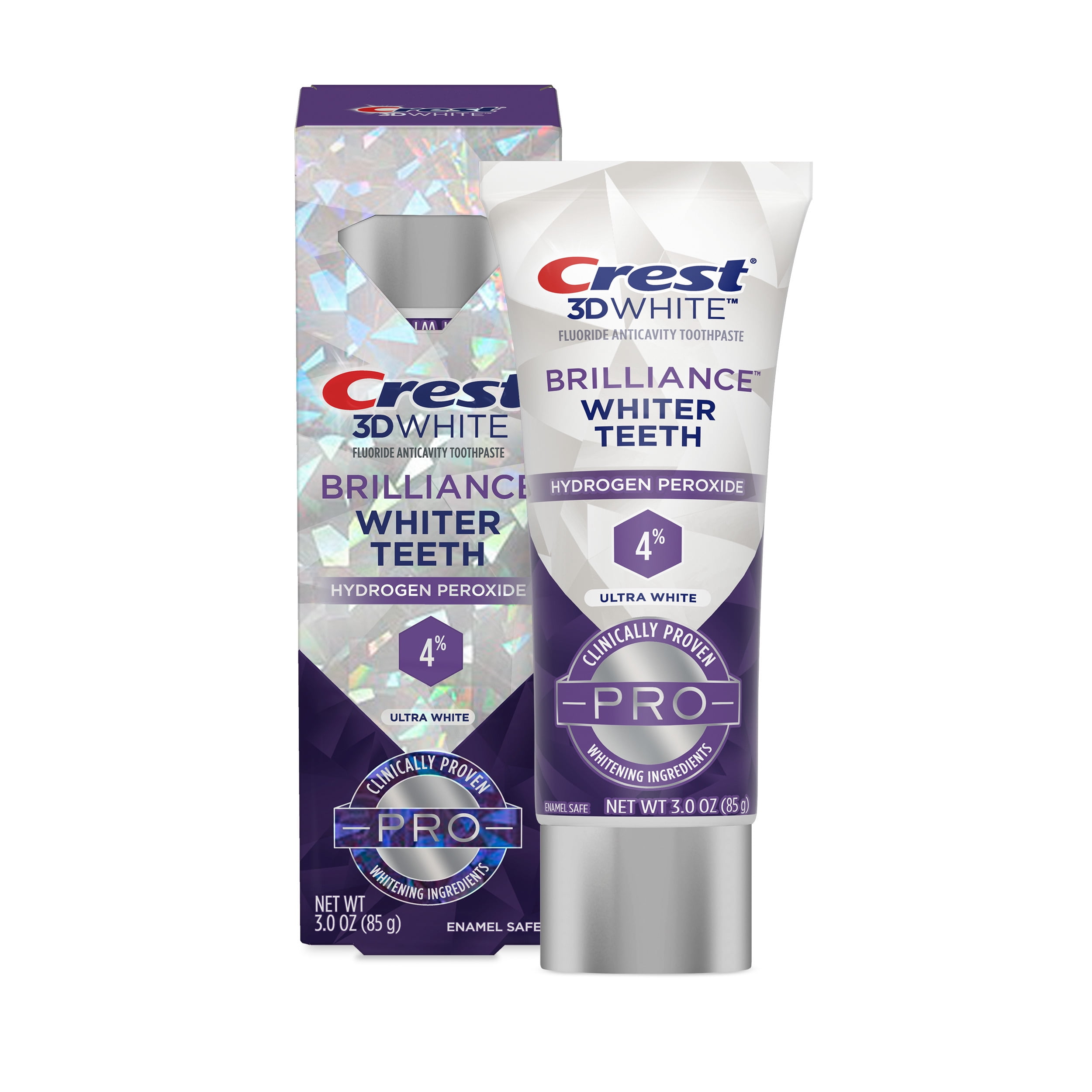 (4 pack) Crest 3D White Professional Ultra White Toothpaste 3.0oz