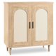thumbnail image 5 of Qinaqin Ample Almacenamiento Rattan Entryway Sideboard Gabinete – Ajustable Shelves & Robusto Madera Legs Spacious cm de Alturaallway Living Sala Kitchen Console Moderno Accent Furniture Blanco, 5 of 8