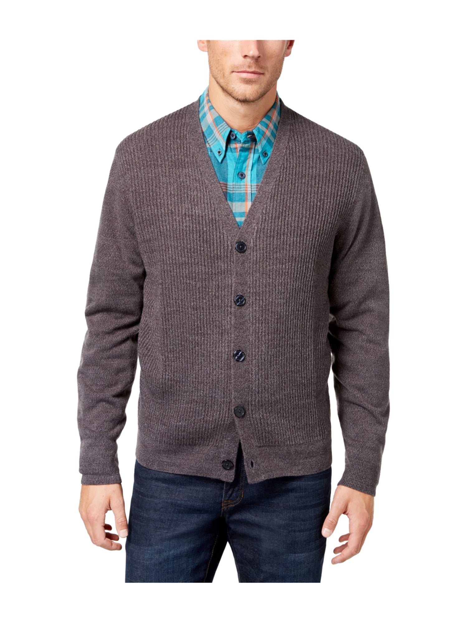 mens textured cardigan