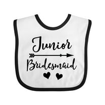 Inktastic Junior Bridesmaid Wedding Bridal Party Girls Baby Bib