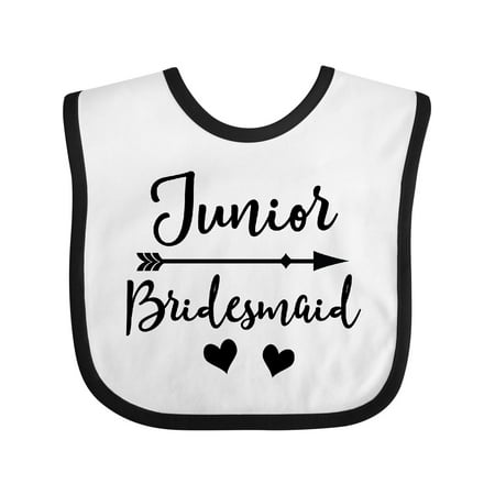 

Inktastic Junior Bridesmaid Wedding Bridal Party Gift Baby Girl Bib