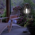 thumbnail image 4 of Alpine Corporation White Solar Powered Outdoor Hanging Lanterns, LED Decorative Weather Resistant, 4 of 16