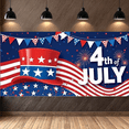 thumbnail image 5 of Patriotic Theme Independence Day Celebration Banner American Flag Design Stars and Stripes Decoration for National Holiday Outdoor Event Party Decor, 5 of 8