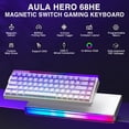thumbnail image 2 of Teclado Gaming AULA HERO 68 HE 60% cableado con retroiluminación RGB, 2 of 9