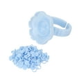 thumbnail image 4 of Anneaux de Colle à Fleurs, Stable Portant des Anneaux de Colle à Extensions de Cils PP Porte-Pigments pour Extensions de Cils Bleu, 4 of 8