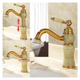 thumbnail image 6 of Bathroom Faucet Brass and Jade faucet Bathroom Basin faucet Sink Mixer Tap Gold Sink Faucet Bath Basin Sink Faucet, 6 of 7