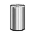thumbnail image 1 of Wide Application Stainless Steel Trash Bin - For Kitchen Bag Classic Garbage And Bathroom ple 9L Silver, 1 of 7
