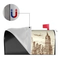 thumbnail image 2 of Goofa New York Pattern Mailbox Cover, Mailbox Decoration with Magnetic Strips for Standard and Large Mailboxes, Easy Installation, Durable and UV-Resistant-25.5x21 in, 2 of 8