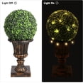 thumbnail image 2 of Qinaqin 2 PCS 12" Artificial Plant Topiary Ball con Pot Fau x Bo wood Balls LE cm de Profundidad Outdoor Set para Backyard Balcony Garden Anchoedding y de, 2 of 7