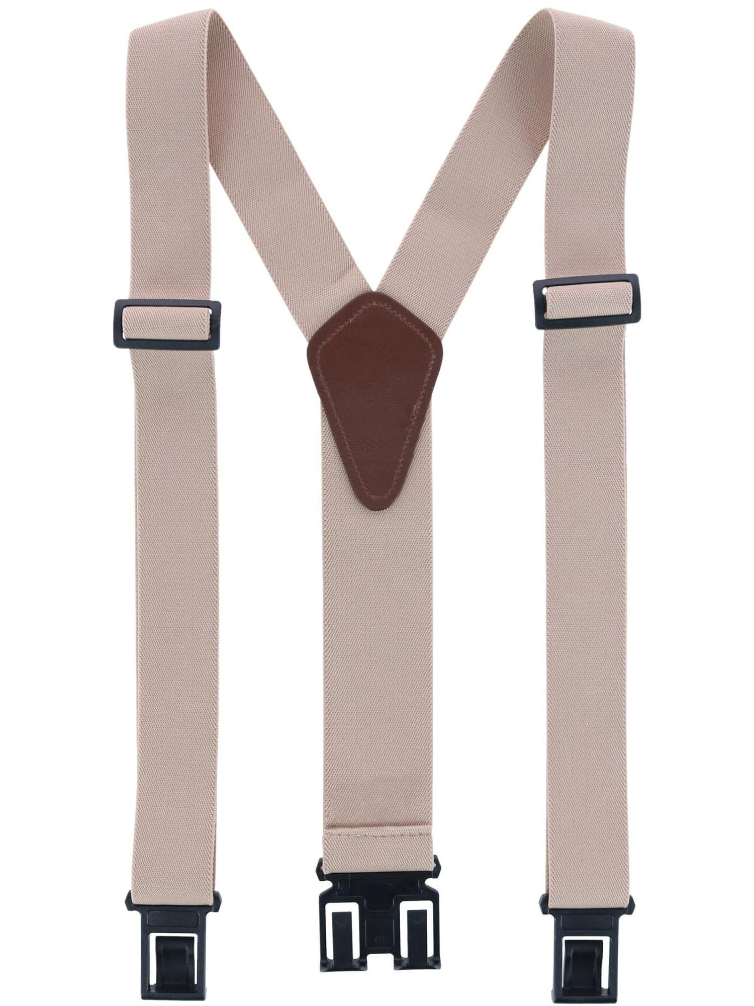 Dickies Elastic Solid Color Suspender with Belt ClipEnd (Men's
