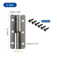 thumbnail image 2 of Uxcell 2Pcs Bisagra Desmontable, Bisagras Desmontables de 2" para Mano Izquierda, Negros, 2 of 5
