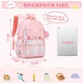 thumbnail image 3 of ZLBDYG 17.3 Inchs Fashion Backpack, Big Student Laptop Backpack Aesthetic Bookbags for College Women Elementary Middle High School Travel Bookbag, Back to School Supplies, 3 of 9
