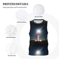 thumbnail image 6 of Easygdp Peggy's Cove Lighthouse Men's Mesh Basketball Jersey Quick Drying Sleeveless Shirts Fitted Muscle Tank Tops Sport Round Neck T-Shirt - Small, 6 of 9