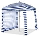 thumbnail image 3 of Costway Tienda de campaña plegable tipo cabaña de playa de 1,8 x 1,8 m con bolsa de transporte y pared lateral desmontable, 3 of 4