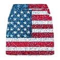 thumbnail image 4 of Stamzod 4Th of July Skirts for Women Trendy American Flag Yoga Tennis Skirt with Shorts Underneath Casual A Line Mini Golf Skorts Red-14 S, 4 of 6