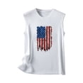 thumbnail image 4 of DailyTrove Women's Vintage American Flag Tank Top - Polyester Patriotic & Retro Wear, Stylish for Memorial Day, 4 of 5
